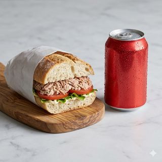 Menù panino tonno e Coca-Cola Lattina 330 ml
