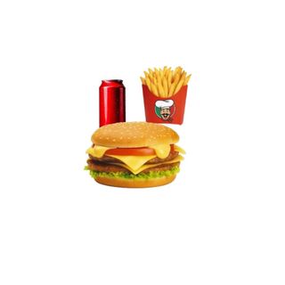 Doppia cheese burger menù