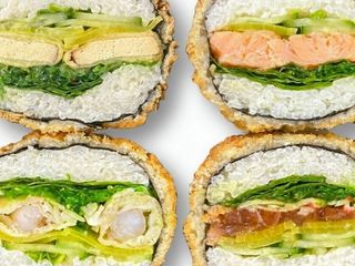 Zestaw burgerów sushi