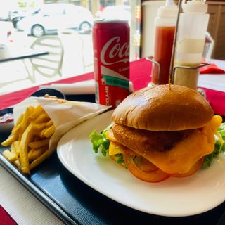 Chicken burger menu