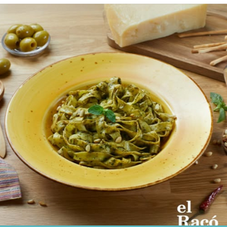 Tagliatelle Al Pesto Amb  Pinyons