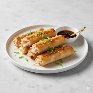 Hojas de pollo y bambú