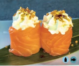 151. Fiore salmone - 2 pezzi