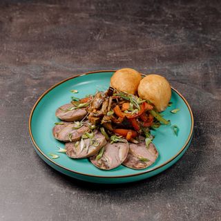 Теплый Салат С Казы И Овощами (400г)