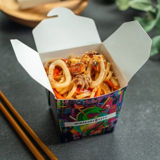 Ցորենի լափշա ծովամթերքով և բանջարեղենով