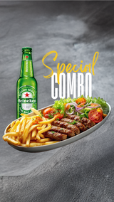 Ćevapi 5 komada combo menu