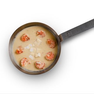 Креветки в сливочном соусе 