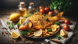 Crap prăjit/saramură/grill