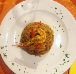 Arroz con camarones