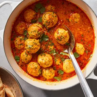 Garlic Chicken Kofta + arroz basmati 