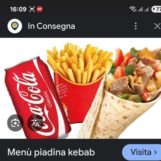 Menù piadina con cotoletta di pollo