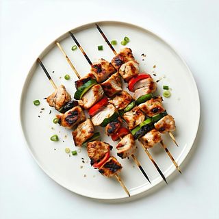 Spiedino con pollo e tacchino