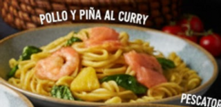 Spaghetti Blanco Pollo Y Piña Al Curry