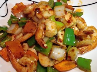 Gambas Con Salsa Picante