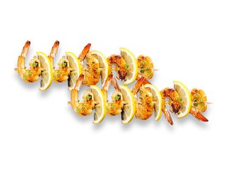 Шашлычки из креветок