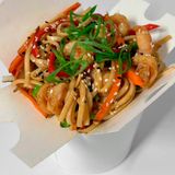 კრევეტების ვოკი ტერიაკი სოუსით