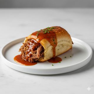 Kebab De Rollo Solo Carne Con Salsa