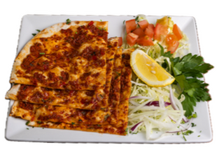 Lahmacun Cortada
