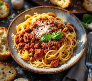 Spagueti a la boloñesa