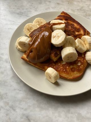 Gofre Dulce De Leche Y Banana