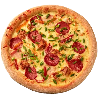 Піца з куркою, беконом і ковбаса Салямі 30 см (560 г)