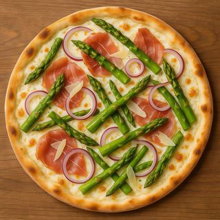 Pizza con Asparagi 30cm