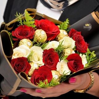 Bouquet De Fleurs Avec Chocolat