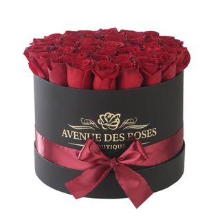 39 trandafiri in cutie neagra