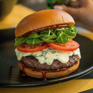 Blue cheese burger