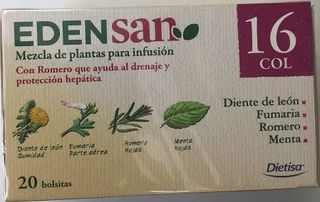 Edensan 16. Infusió Per Al Colesterol 20 Sobres