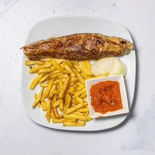 Punjeni lungić s pomfritom