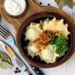 Вареники з м'ясом 