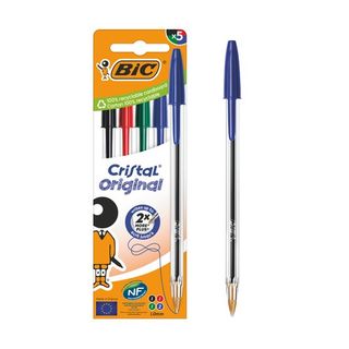 BIC Bolígrafos Cristal Original Colores Surtidos 5u