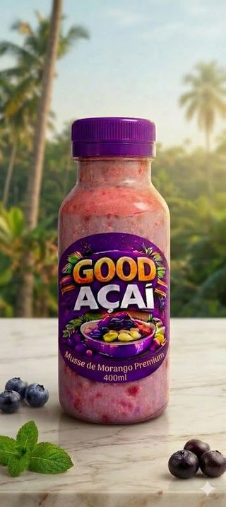 Garrafunha De Musse De Morango (400 Ml.)