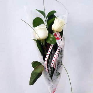2 Rosas blancas