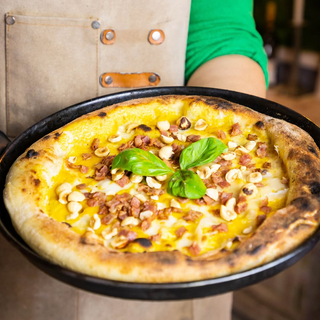 Pizza N8 Calabaza Y Panceta Crujiente