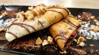 Crepe de dulce de leche