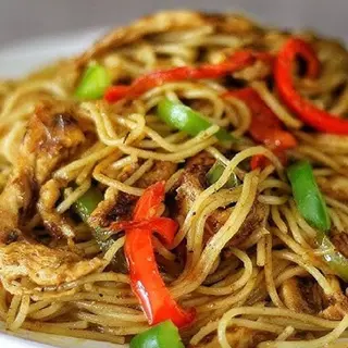 Spaghetti stir-fry