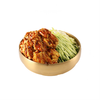 Arroz con pollo con soja con ajo