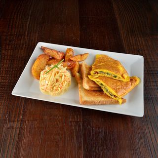 Uova omelette vegetariana