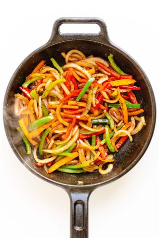 Fajitas de verduras (6 tortillas)