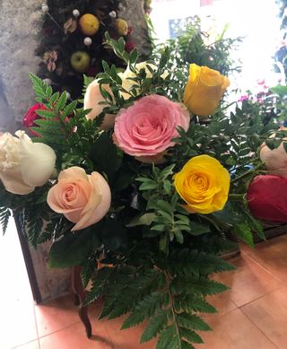 Ramo 10 Rosas Multicolor