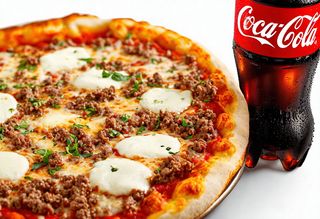 Pizza Viande Hachée + Coca-cola