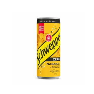 Schweppes naranja lata