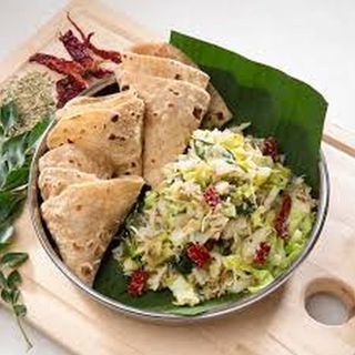 Cabbage with 2 chapati