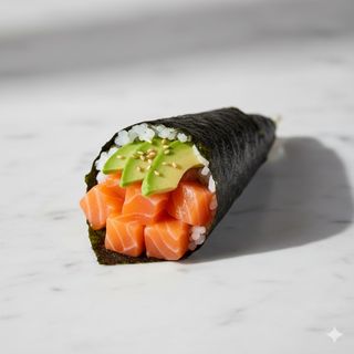 Temaki De Salmón Con Aguacate (1 Ud.)