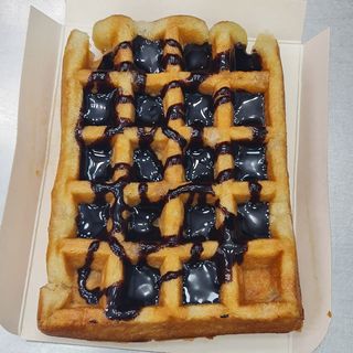 Gofres Con Chocolate Negro