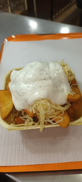 Papas deluxe con queso