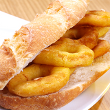 Super Bocata Rabas De Calamar Fritas Con Salsa Alioli