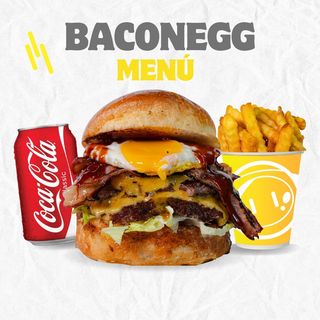 DILENUS BACON EGG + PATATAS + BEBIDA A ELEGIR